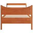  Sengeramme med hodegavl voksbrun 75x190 cm heltre furu 3307070
