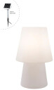 8 Seasons No. 1 LED bordlampe med solcellepanel 60x39 cm hvit