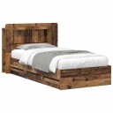  Sengeramme med oppbevaring Gammelt tre 80 x 200 cm