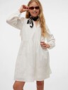 Vero Moda Girl Vmtrine Ls Lace Short Dress Wvn Ga Girl   White   164