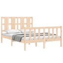 vidaXL Sengeramme med hodegavl 120x200 cm heltre