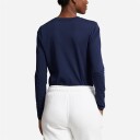 Ralph Lauren Long-Sleeve Jersey Crewneck Tee Cruise Navy Bla M