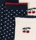 Konges Sløjd Sokker - 2-pack - Cherry Dot - Cherry Mix - Konges Sløjd - 17/18 - Sokker Beige Marineblå