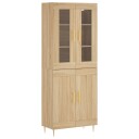 vidaXL Highboard sonoma eik 69,5x34x180 cm konstruert tre 8720845477547