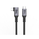 MicroConnect 1m USB-C Kabel 100W 20Gbps svart