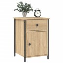 vidaXL Nattbord 2 stk sonoma eik 40x42x60 cm konstruert tre