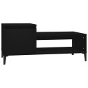 vidaXL Salongbord svart 100x50x45 cm konstruert tre