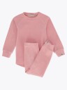 Gullkorn Jona Fleece sett Rosa 110/116