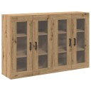  Veggmonterte skap 2 stk. i Artisan eik 69,5 x 34 x 90 cm laget av tre