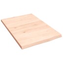 Benkeplate til bad 40x60x2 cm ubehandlet heltre