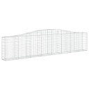 vidaXL Gabionkurv buet 400x30x80/100 cm galvanisert jern