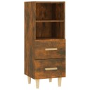 vidaXL Skjenk røkt eik 34,5x34x90 cm konstruert tre