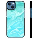 iPhone 13 Beskyttelsesdeksel Blå Marmor