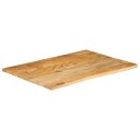  Bordplate naturlig kant 110x80x3,8 cm heltre mango