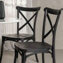 Spisegruppe Venture Home Hamden Ø80 cm med 4 Crosett Stoler