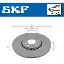 Bremseskive SKF VKBD 81329 V1
