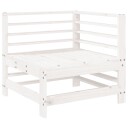  Utendørs hjørnesofa hvit heltre furu 825605