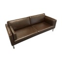 Ikea Sofa i brun lær 3-seter