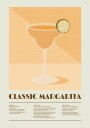 Classic Margarita Cocktail Recipe Art Plakat Plakat / 30x40cm