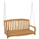  Svingbenk Naturlig 114 x 60 x 60,5 cm Massivt Teaktre