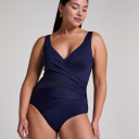 Hunkemöller Shaping Shell Mesh Swimsuit - Navy - S