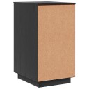 vidaXL Skap svart 40x50x75 cm heltre furu