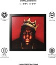 Pyramid Notorious BIG Crown Portrait 12x12 GelCoat Framed Art 78859222