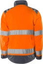 Fristads 4067 GPLU Varseljakke Kl. 3 Økologisk Bomull Varseloransje/Grå S-2XL