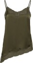 Dante6 Dante6 Dawna Bold Satin Lace Camisole   Khaki green   36