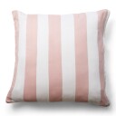 Borg Living Putetrekk i 100% myk og luksuriøs bomullssateng 60x63 cm Lyserosa og hvit Nordic Stripe putetrekk fra By Night