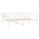 vidaXL Dagseng hvit 75x190 cm heltre furu 8721012430020