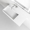 Pulcher Kubo Inside 90L Håndvask Matt Hvit SolidTec Servant