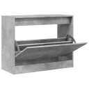  Skoskap betonggrå 80x34x63 cm konstruert tre 8721012381988