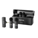 Boya BY-V4 Trådløs Mikrofon – 3,5mm minijack, 200m rekkevidde