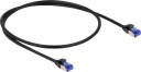 Delock Cat6a S/FTP RJ45 patchkabel svart 0,5 m