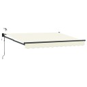 vidaXL Elektrisk Utrekkbar Markise Krem 2,5 x 2 m