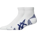 Asics 2 Pack Cushioned Run Quarter Sock   White   L
