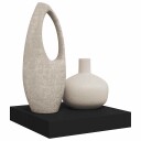 vidaXL Flytende vegghylle svart 23x23,5x3,8 cm MDF
