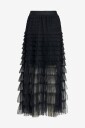 Vila - Midiskjørt Vicatya Ankel Skirt/Dc - Svart