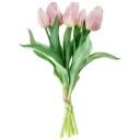 Tulipanbukett Tialda; 28 cm L; Rosa