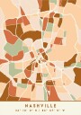 Black Maps Earth Tones 59 Plakat Plakat / 21x30cm