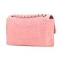 Chanel Medium Micro Quilted Velvet CC Flap Pink