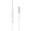 Borofone BM100 In Ear hodesett med 3,5 mm 1,2 m Hvit