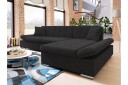 Djerra Sofa med Divan 3 seter   Svart