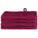  Gjesthåndkle SOLUND 4 pcs Bordeaux 15 x 21 cm 550 gsm