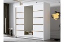Dianna Garderobe med Speil 200x215 cm - Hvit