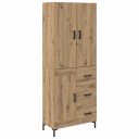  Høyskap med skuff Artisan Eik 69,5 x 34 x 180 cm Konstruert tre