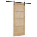 vidaXL Skyvedør med tilbehør 86x211 cm Solid Tre Furu