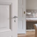 Beslagsboden Design B862K Dørhåndtak Krom med Nøkkelskilt