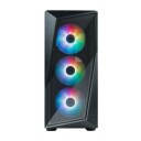Cooler Master CMP 520 Mid Tower Kabinett med Herdet Glass Svart